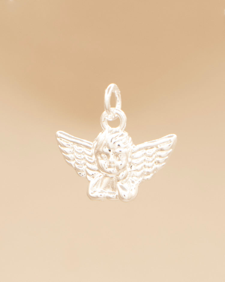 DIJE ANGELITO BAÑO EN PLATA