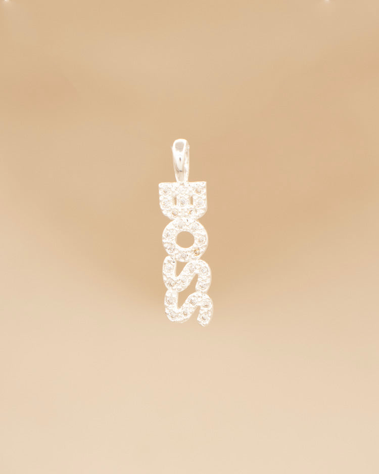 DIJE BOSS BAÑO EN PLATA