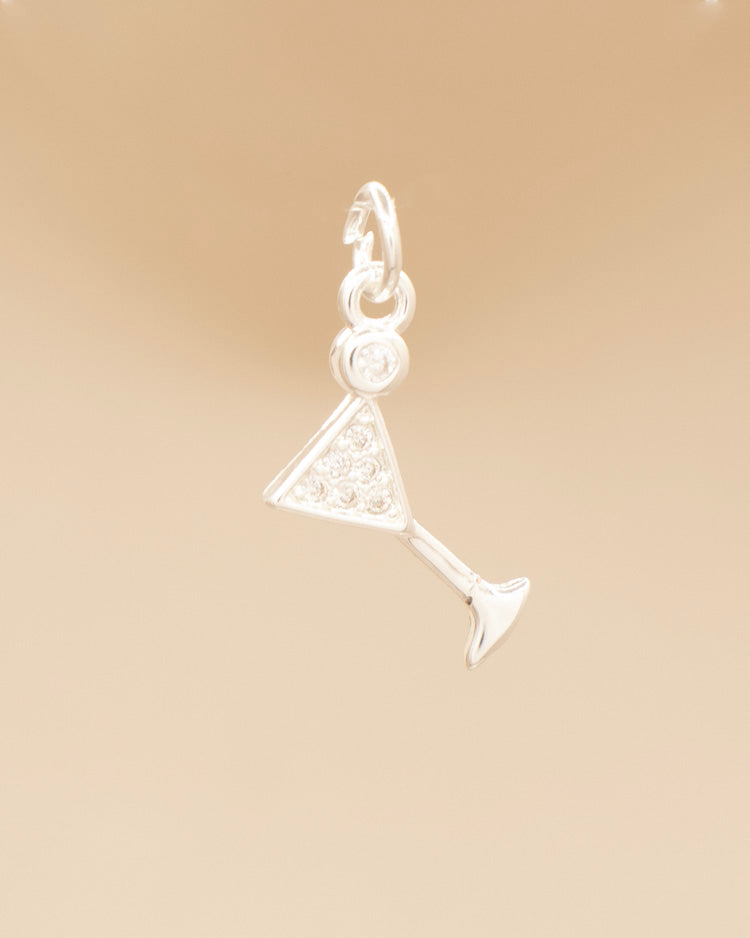 DIJE COPA CIRCONADA BAÑO EN PLATA