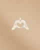 DIJE HANDS OF HEART BAÑO EN PLATA