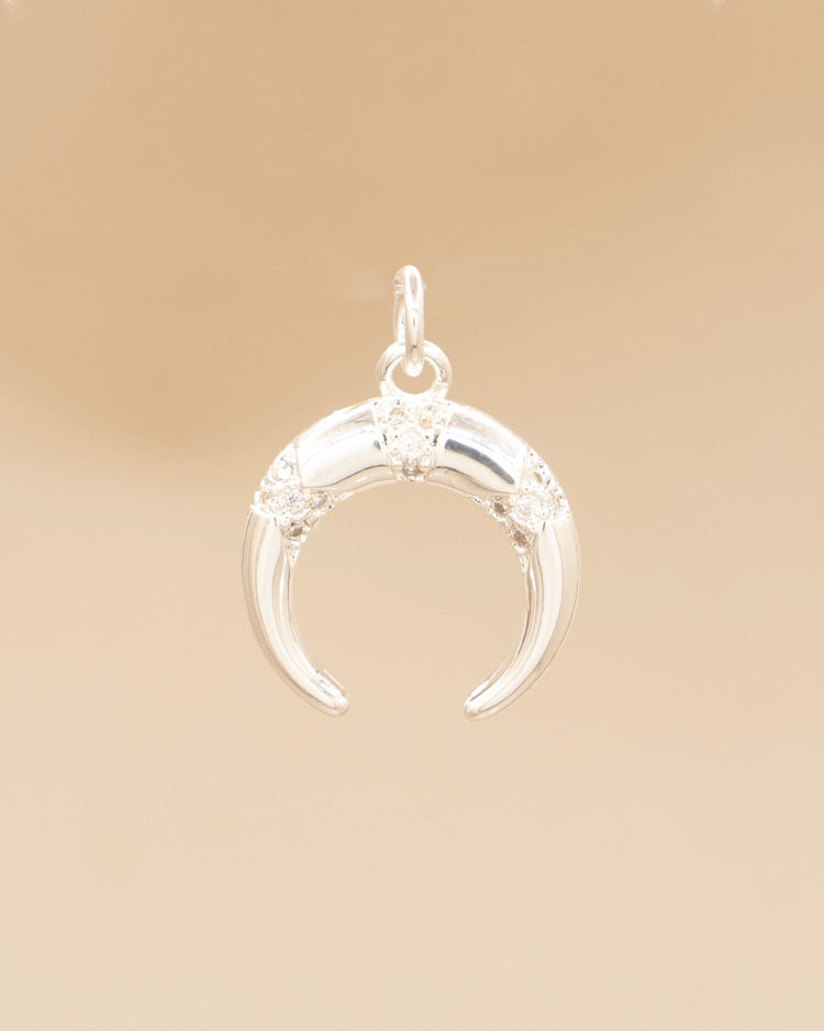 DIJE MOON BAÑO EN PLATA