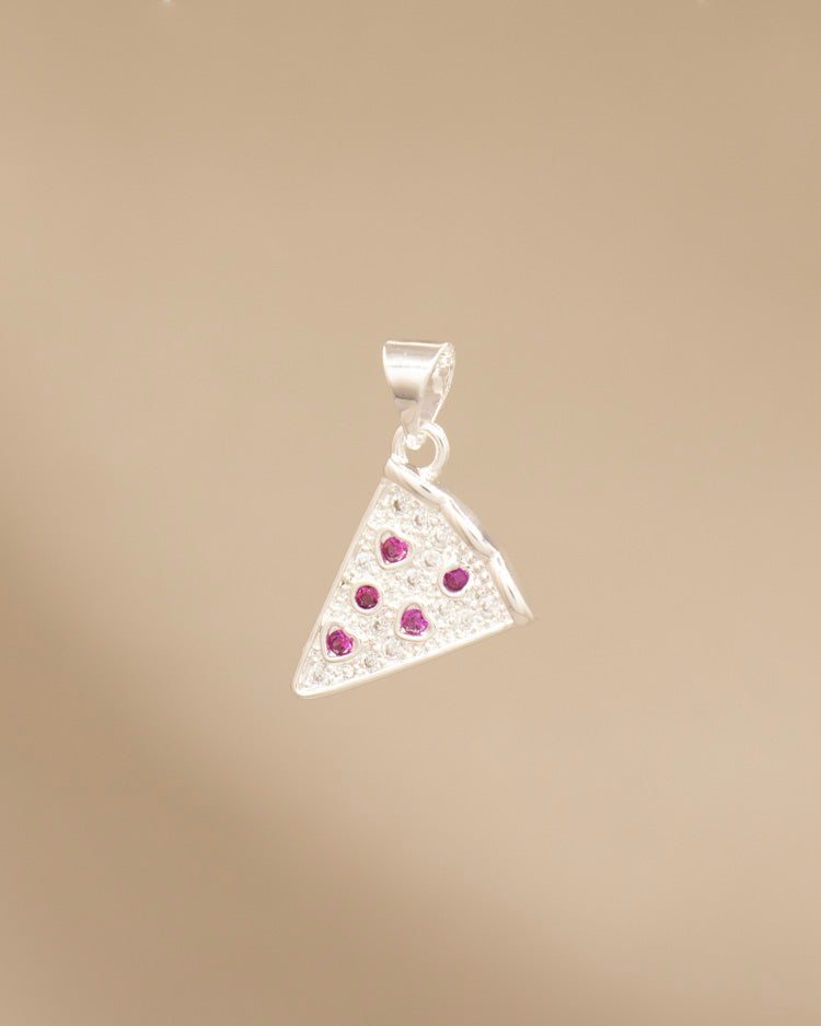 DIJE PIZZA BAÑO EN PLATA