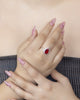ANILLO ZAFIRO REAL BAÑO DE PLATA