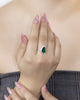ANILLO ZAFIRO REAL BAÑO DE PLATA