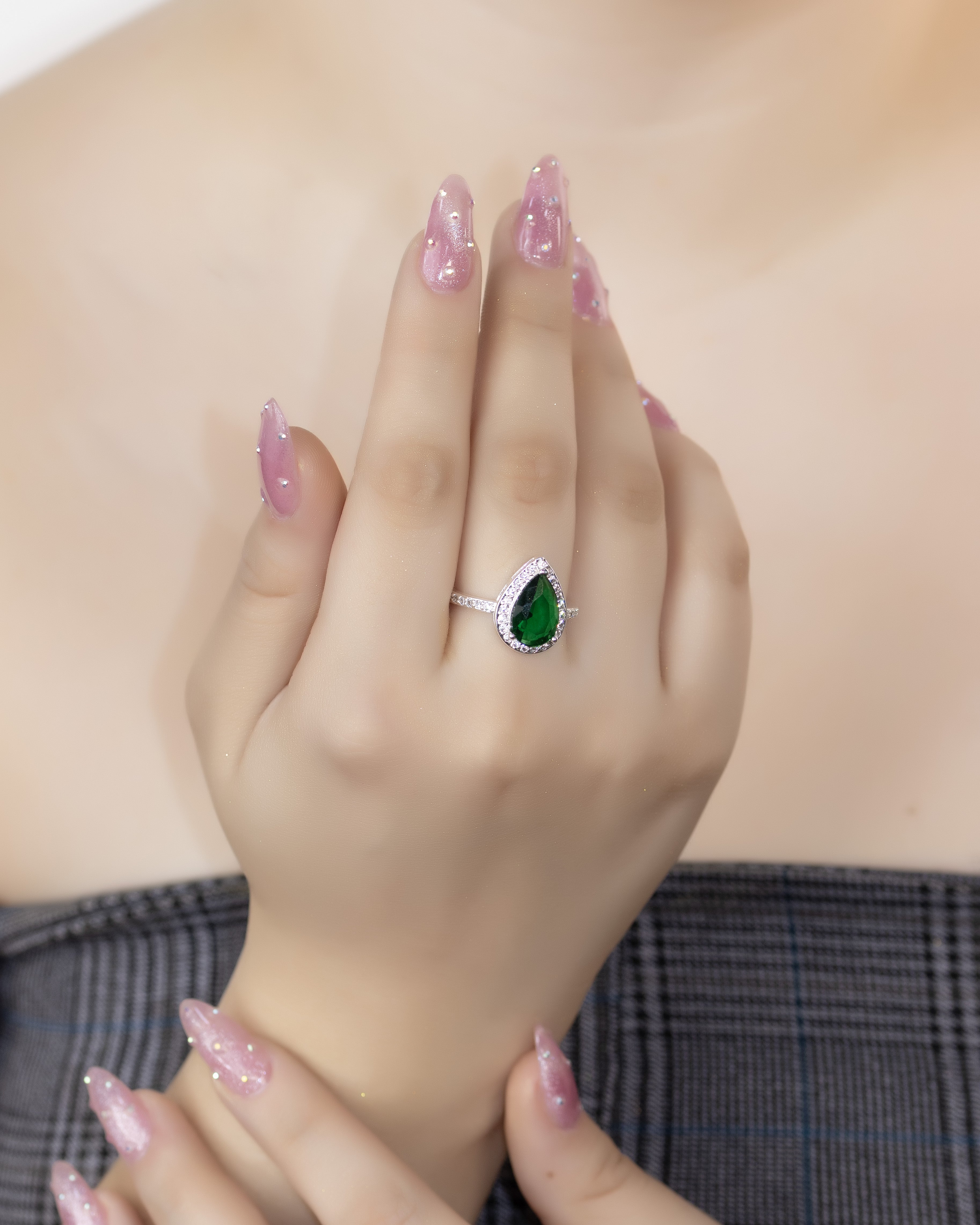 ANILLO ZAFIRO REAL BAÑO DE PLATA