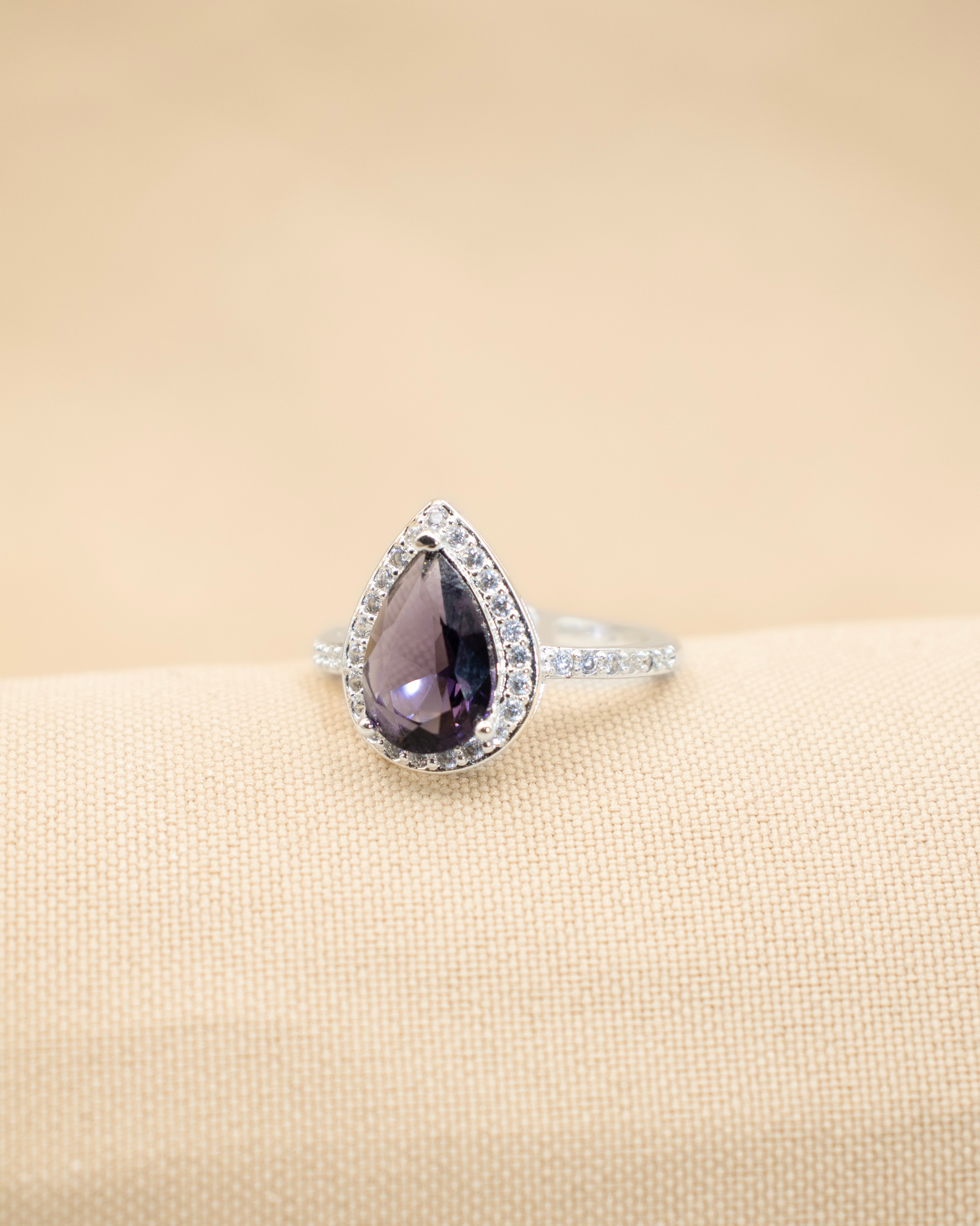 ANILLO ZAFIRO REAL BAÑO DE PLATA