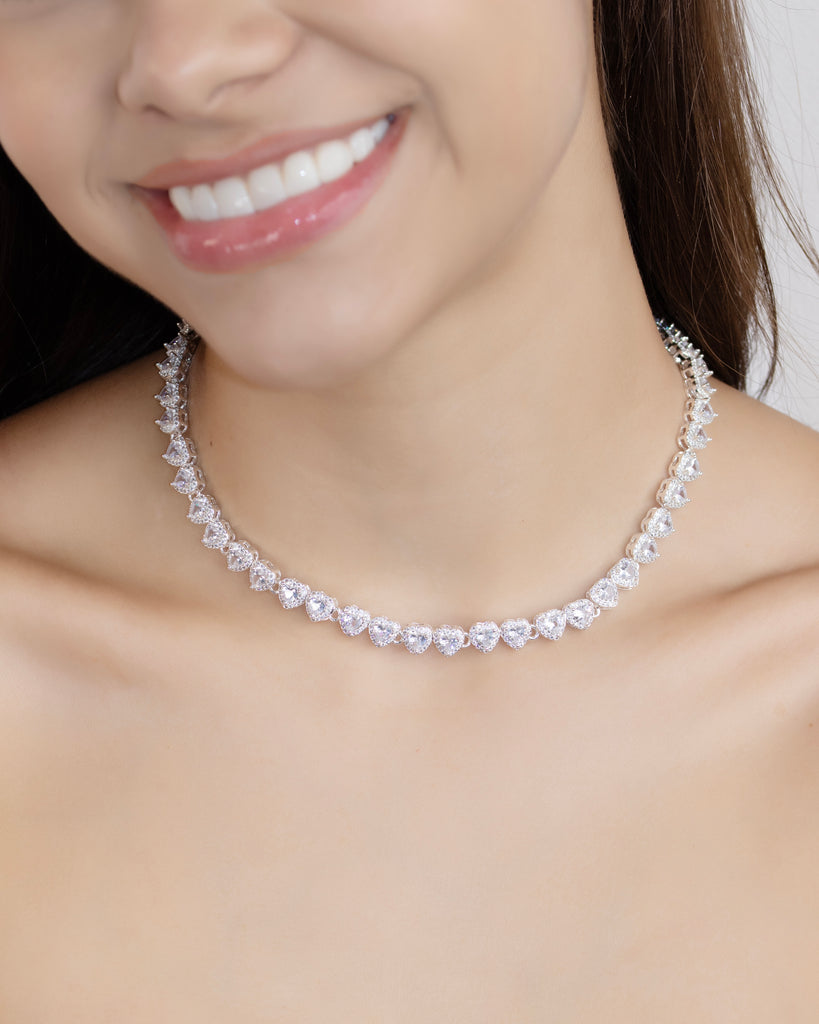 COLLAR PURE LOVE BAÑO EN PLATA