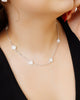 COLLAR MINI TRÉBOL SHINE BAÑO DE PLATA