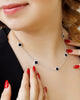 COLLAR MINI TRÉBOL SHINE BAÑO DE PLATA