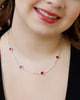 COLLAR MINI TRÉBOL SHINE BAÑO DE PLATA