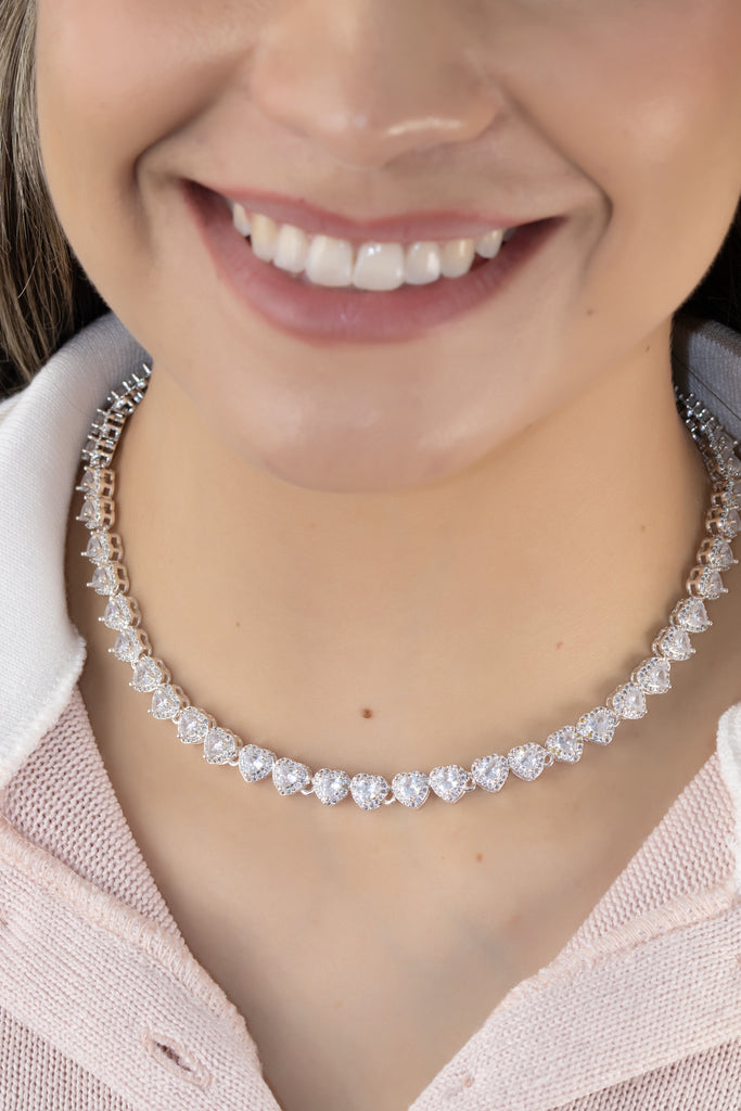 COLLAR PURE LOVE BAÑO EN PLATA