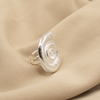 ANILLO CARACOL BAÑO DE PLATA