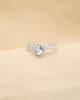 ANILLO CORAZÓN INCRUSTADO BAÑO DE PLATA