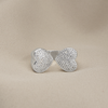 ANILLO DOBLE CORAZÓN BAÑO DE PLATA PA-079