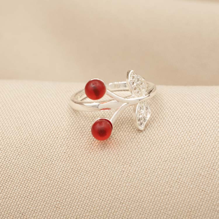 ANILLO CHERRIES TWINS BAÑO DE PLATA