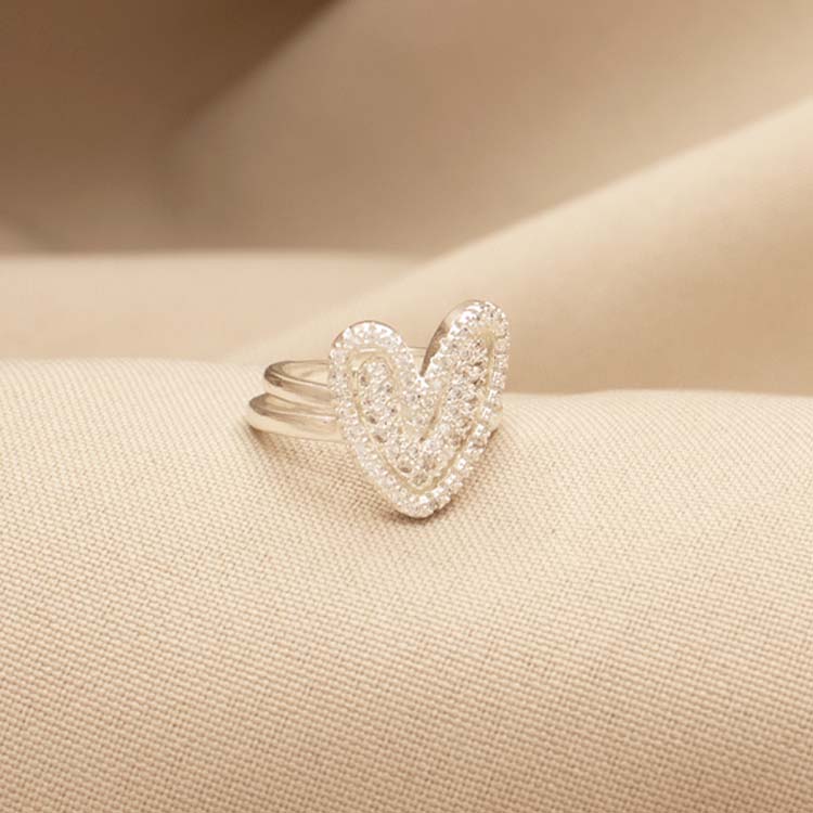 ANILLO AMOR DUAL BAÑO DE PLATA