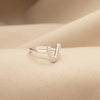 ANILLO AMOR DUAL BAÑO DE PLATA