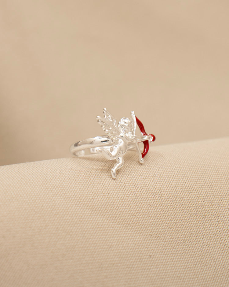 ANILLO CUPIDO BAÑO DE PLATA