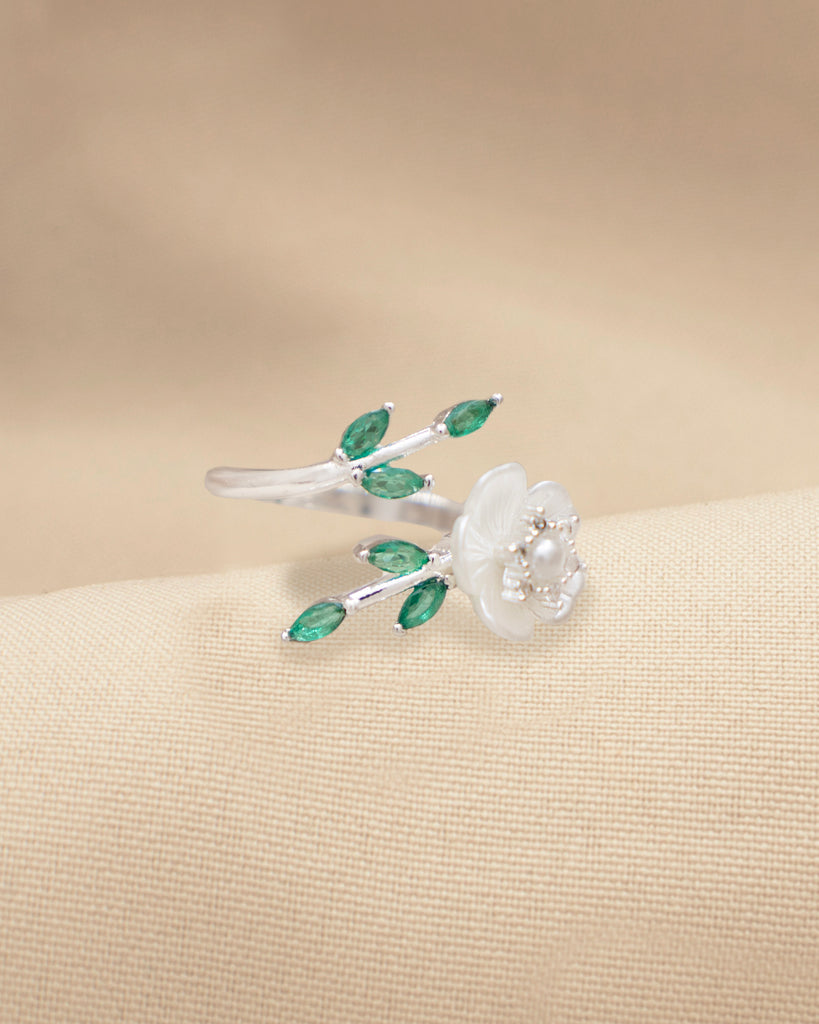 ANILLO JÁZMIN BAÑO DE PLATA