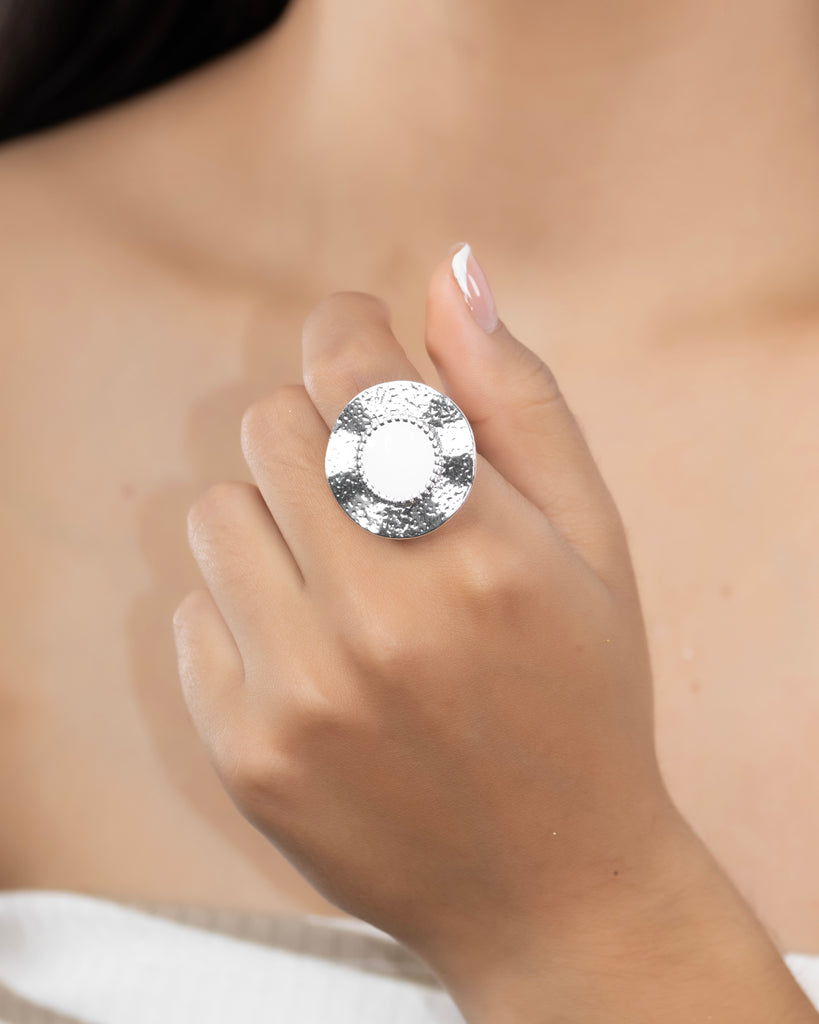 ANILLO LUZ BAÑO DE PLATA