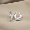 CANDONGA CARACOL CHUNKY BAÑO DE PLATA
