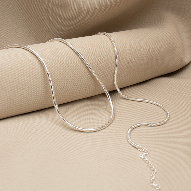 CADENA TEJIDO PANDORA BAÑO DE PLATA