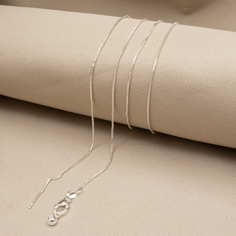 CADENA PUNTA AGUJA BAÑO DE PLATA