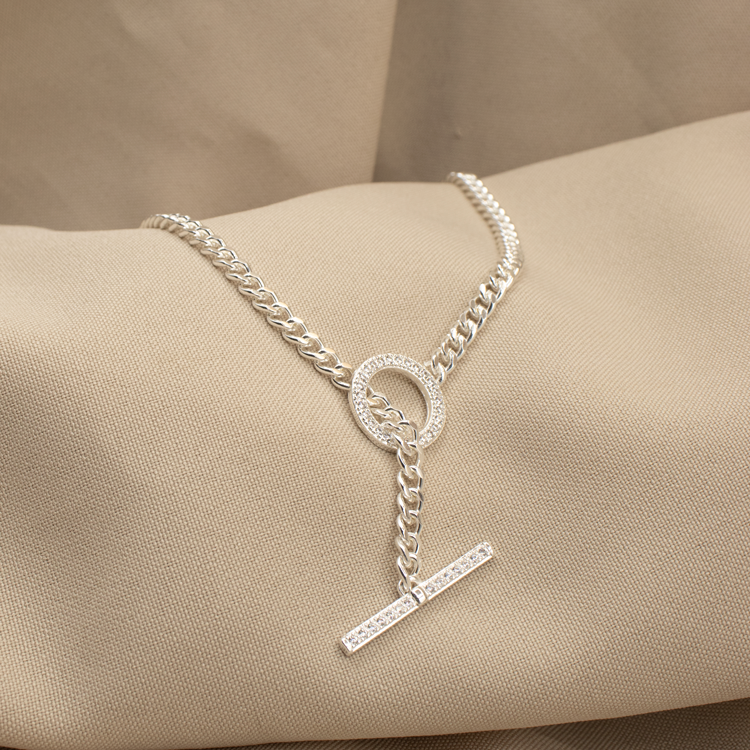 CADENA GEORGINA BAÑO DE PLATA