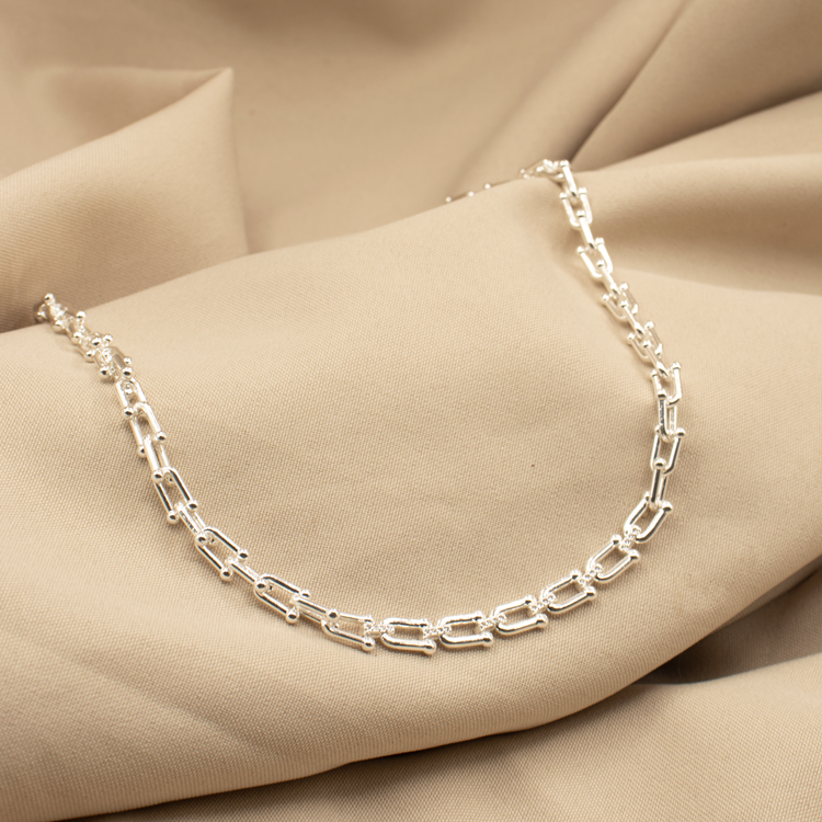 CADENA CLICK BAÑO DE PLATA