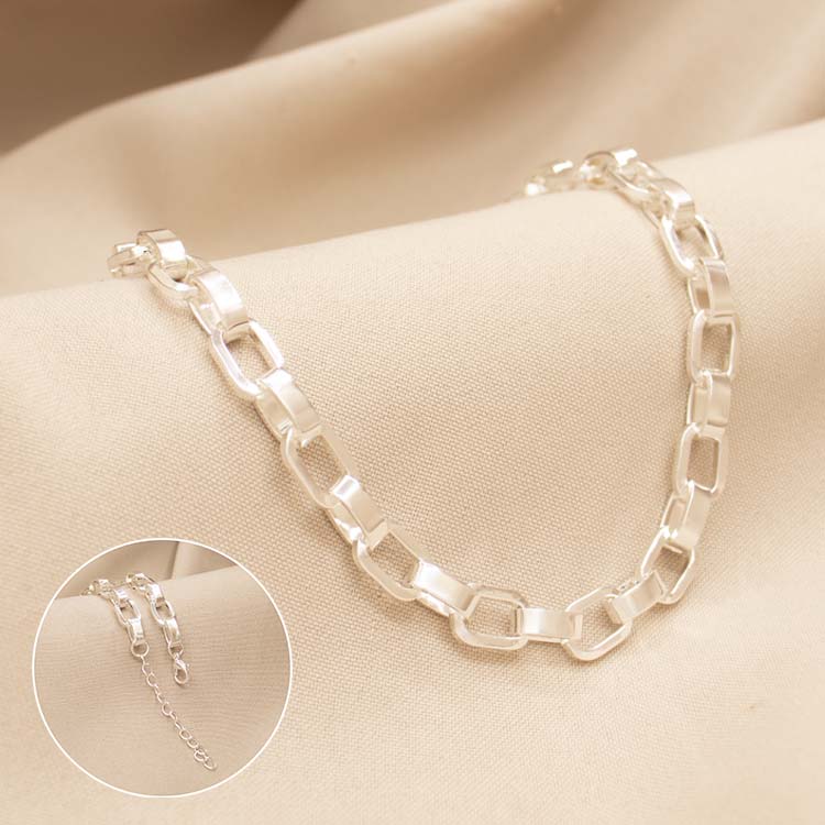 CADENA FORZA BAÑO DE PLATA