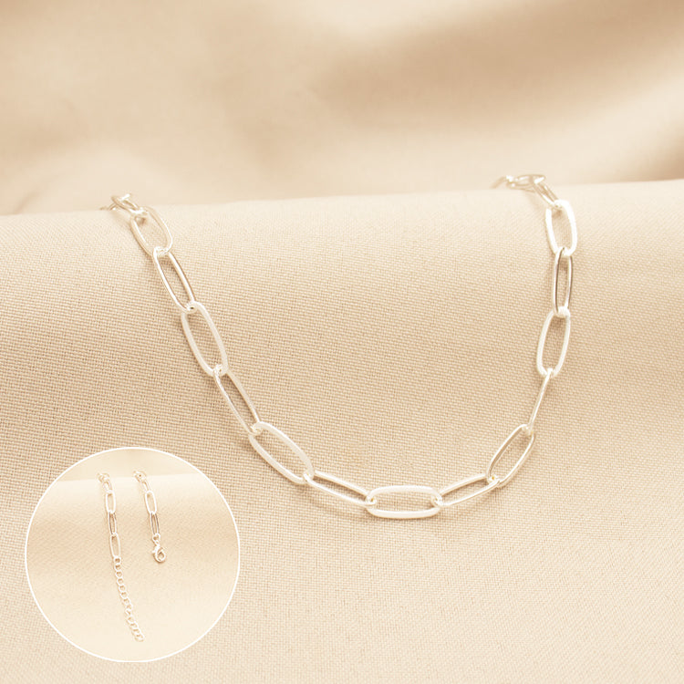 CADENA LINK BAÑO DE PLATA