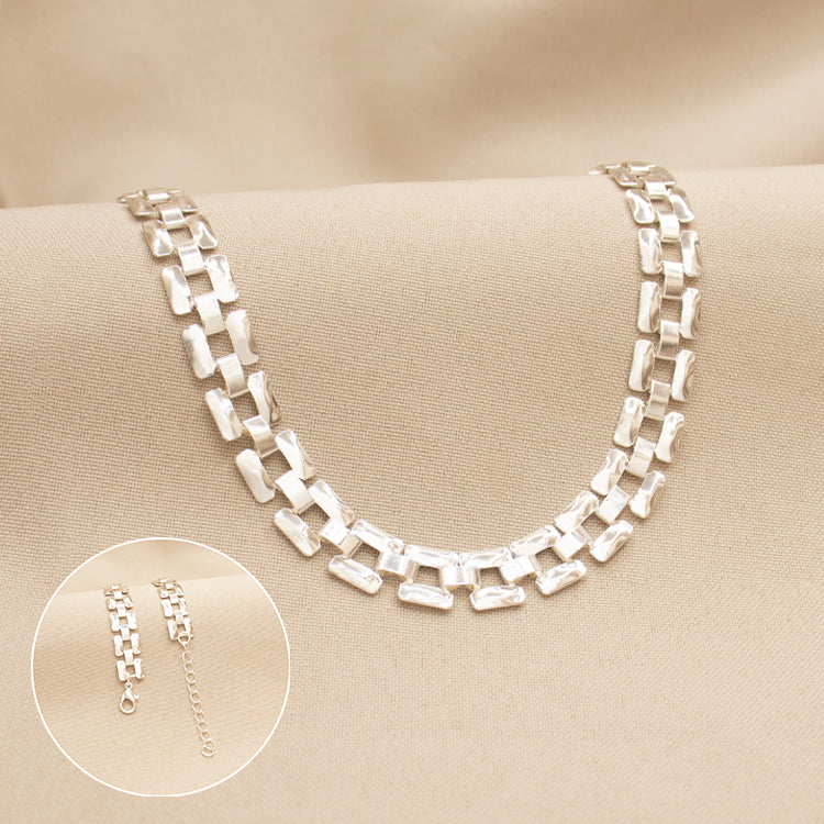 CADENA HEDRA BAÑO DE PLATA