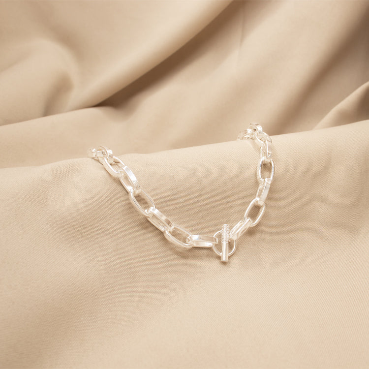 CADENA SAFE BAÑO DE PLATA