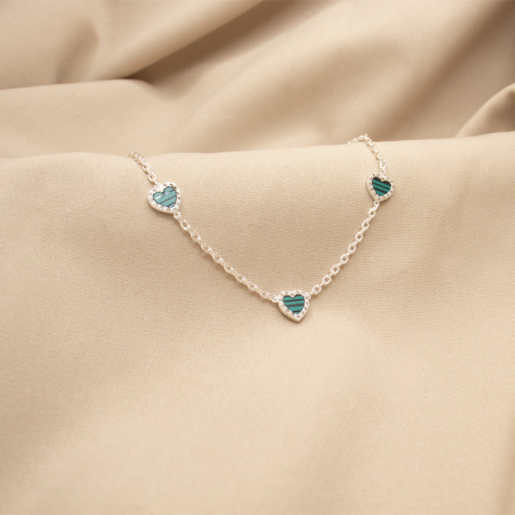 COLLAR SHINY LOVE BAÑO DE PLATA