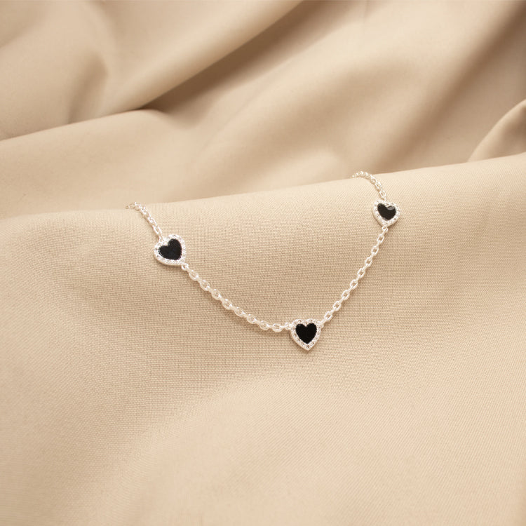 COLLAR SHINY LOVE BAÑO DE PLATA