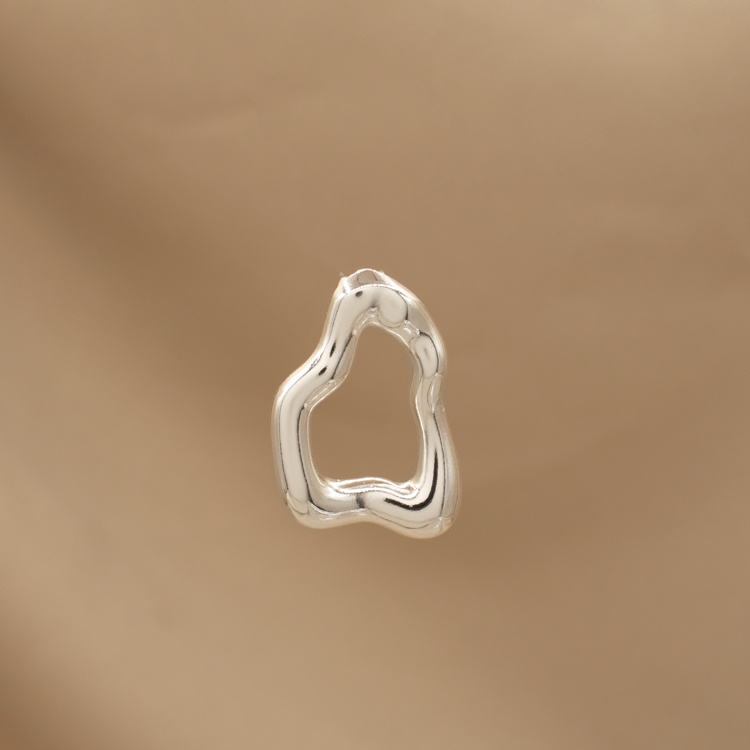 DIJE ABSTRACT BAÑO DE PLATA