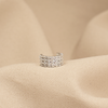 EARCUFF MINI DE CIRCONES BAÑO DE PLATA