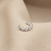EARCUFF MINI BALINES BAÑO DE PLATA