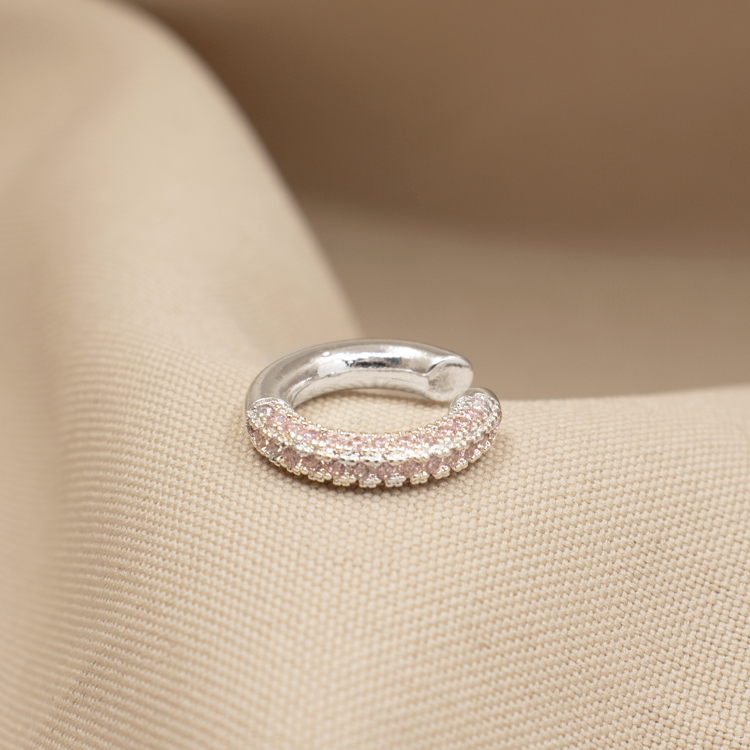 EARCUFF CIRCONES MINI BAÑO DE PLATA