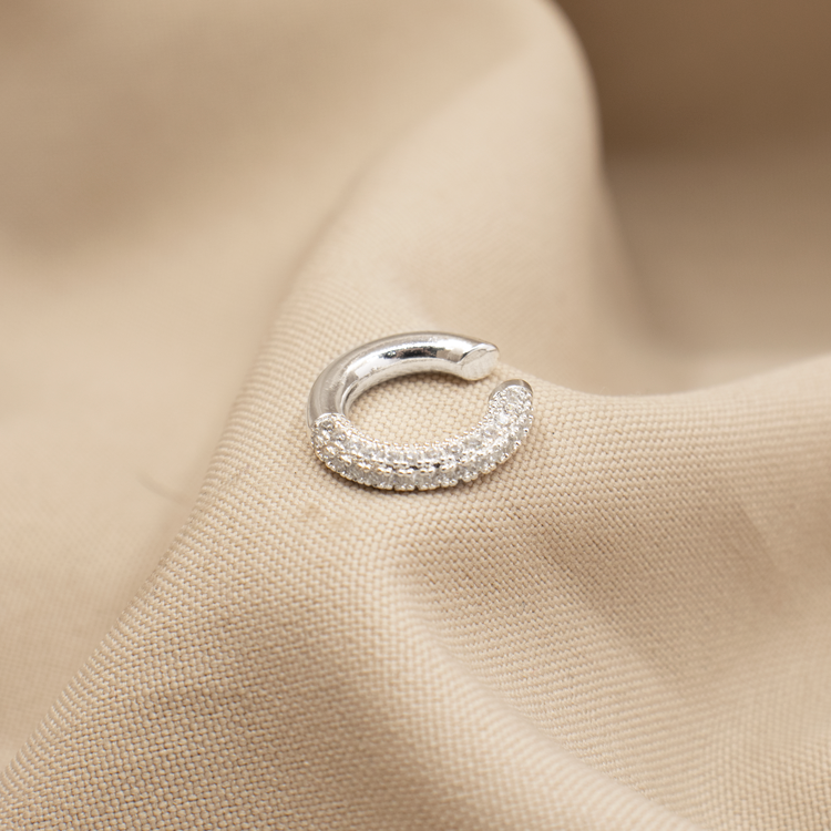 EARCUFF CIRCONES MINI BAÑO DE PLATA