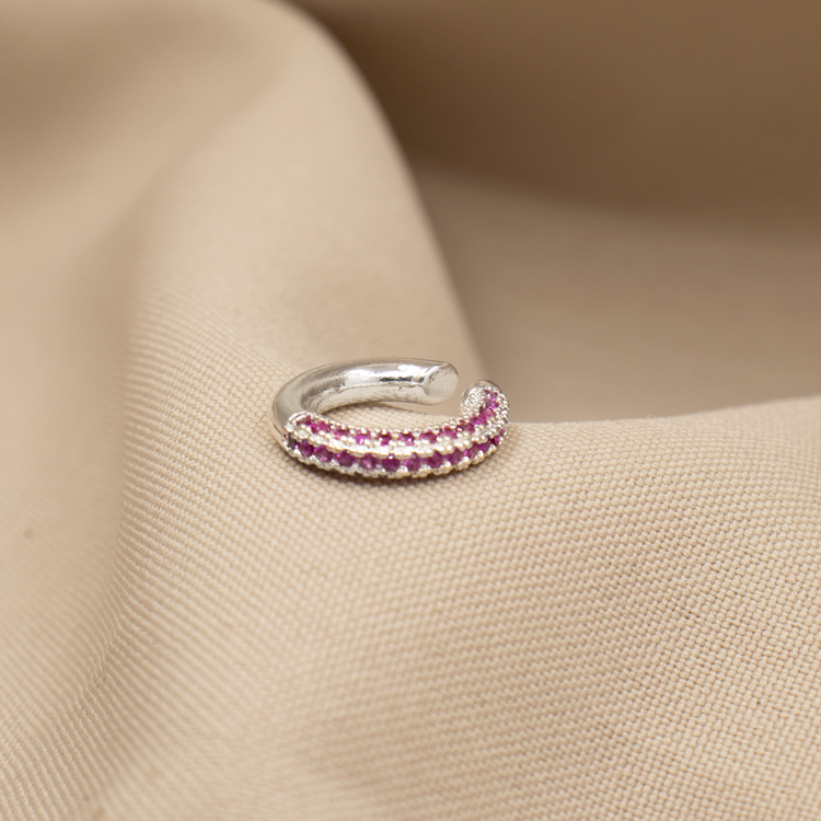 EARCUFF CIRCONES MINI BAÑO DE PLATA