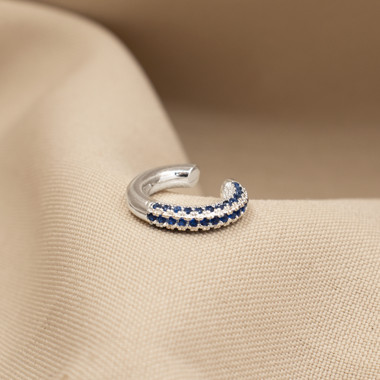 EARCUFF CIRCONES MINI BAÑO DE PLATA