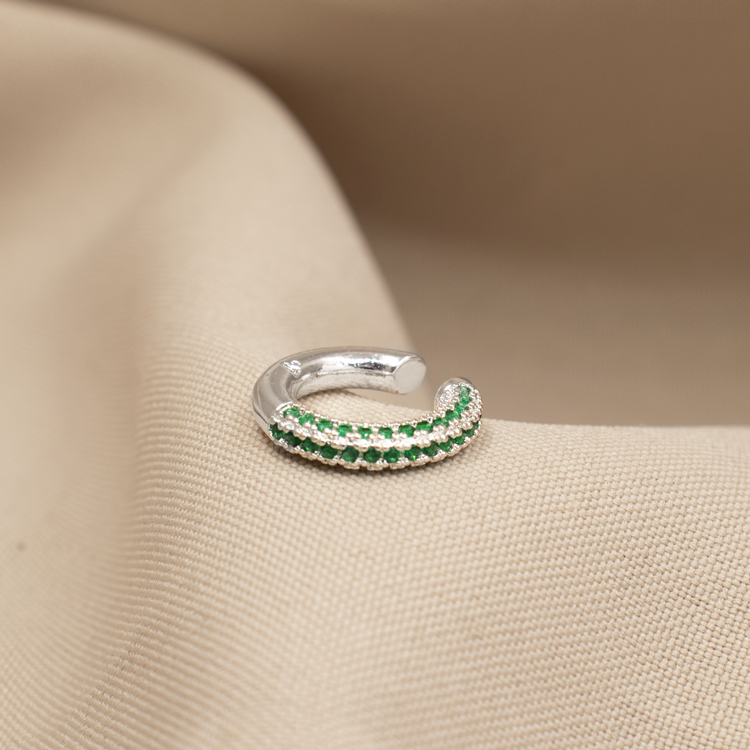 EARCUFF CIRCONES MINI BAÑO DE PLATA