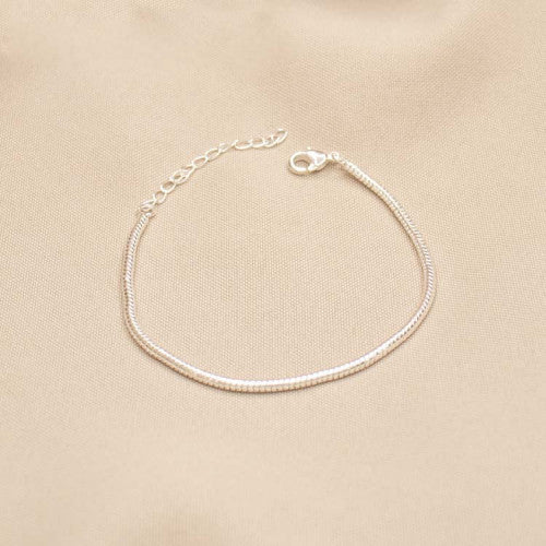 PULSERA TEJIDO PANDORA BAÑO DE PLATA