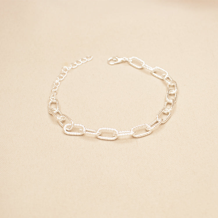 PULSERA LOOP BAÑO DE PLATA