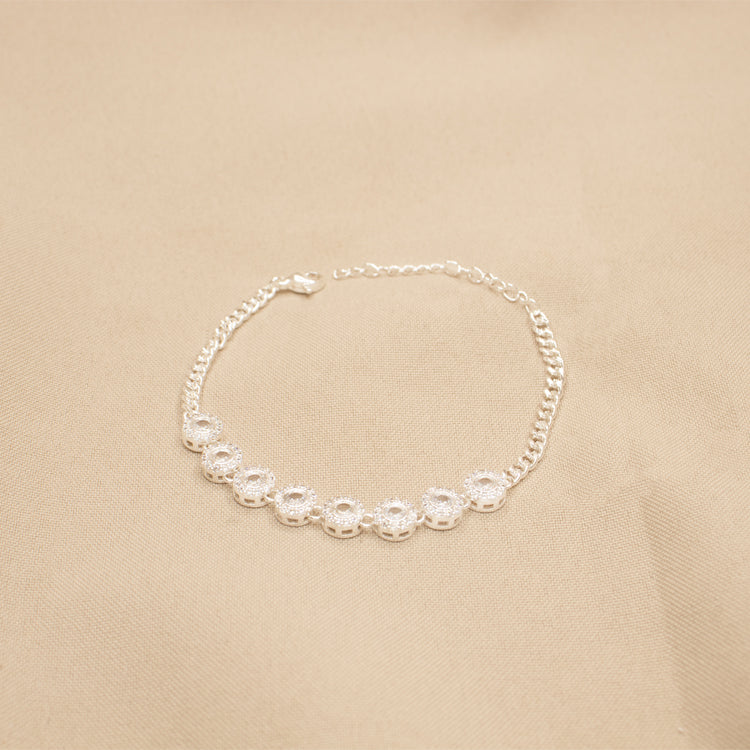 PULSERA HAILEY BAÑO DE PLATA