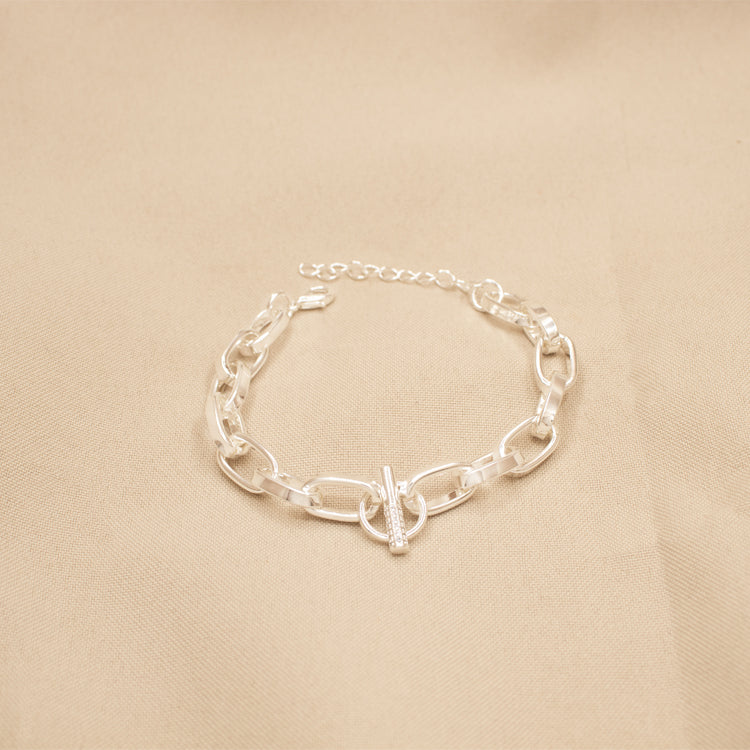 PULSERA SAFE BAÑO DE PLATA