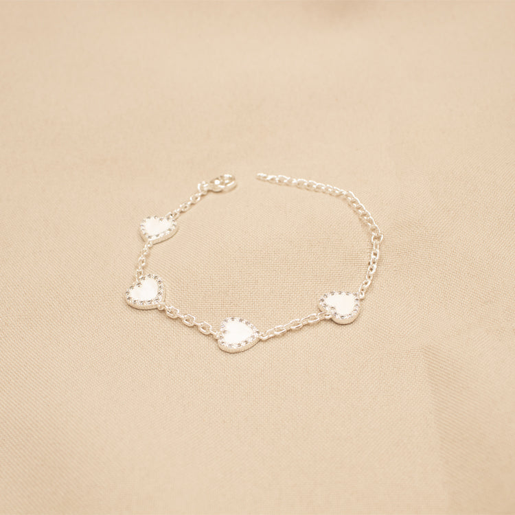 PULSERA SHINY LOVE BAÑO DE PLATA