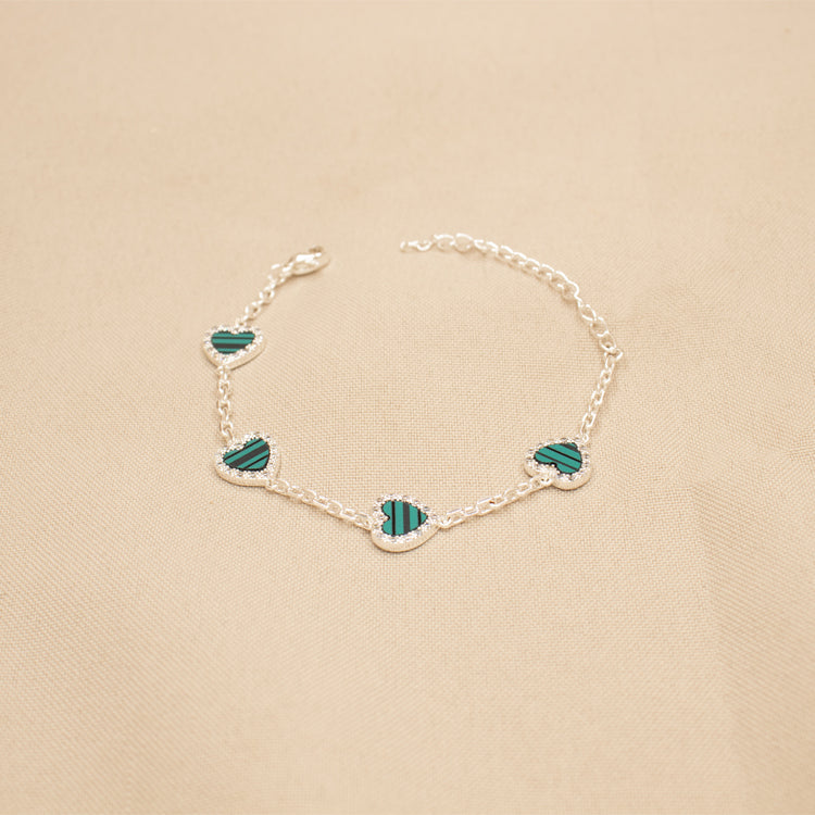 PULSERA SHINY LOVE BAÑO DE PLATA