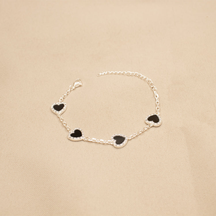 PULSERA SHINY LOVE BAÑO DE PLATA